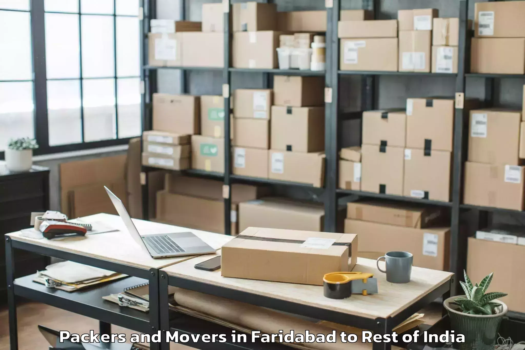 Book Faridabad to Thingbu Packers And Movers Online